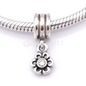 Authentic PANDORA Daisy with Clear Zirconia Charm